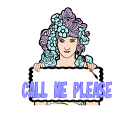 Art Nouveau art deco Style Sticker sticker #3305878