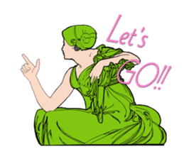 Art Nouveau art deco Style Sticker sticker #3305885