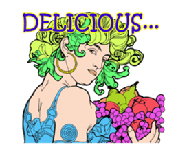 Art Nouveau art deco Style Sticker sticker #3305888