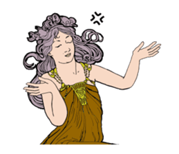 Art Nouveau art deco Style Sticker sticker #3305892