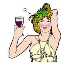 Art Nouveau art deco Style Sticker sticker #3305896