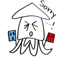 Blue Eyes Squid 008 sticker #3326078