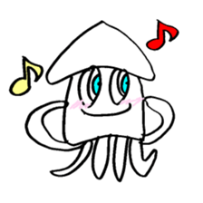 Blue Eyes Squid 008 sticker #3326093