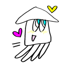 Blue Eyes Squid 008 sticker #3326095