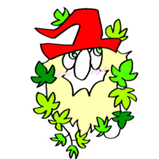 300 gnome gnome with herbs and plants sticker #3519178