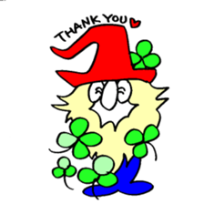 300 gnome gnome with herbs and plants sticker #3519182