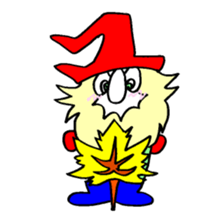 300 gnome gnome with herbs and plants sticker #3519184