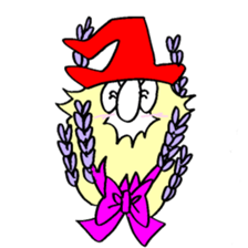 300 gnome gnome with herbs and plants sticker #3519185