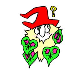 300 gnome gnome with herbs and plants sticker #3519194