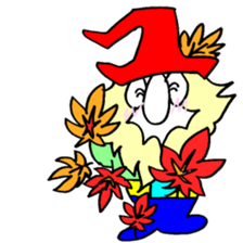 300 gnome gnome with herbs and plants sticker #3519195