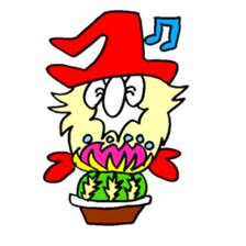 300 gnome gnome with herbs and plants sticker #3519198