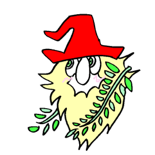 300 gnome gnome with herbs and plants sticker #3519201