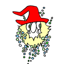 300 gnome gnome with herbs and plants sticker #3519202