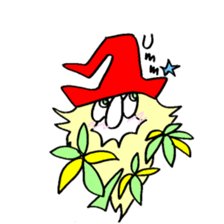 300 gnome gnome with herbs and plants sticker #3519203