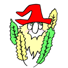 300 gnome gnome with herbs and plants sticker #3519206
