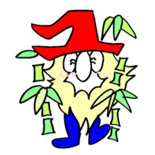 300 gnome gnome with herbs and plants sticker #3519212