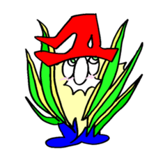 300 gnome gnome with herbs and plants sticker #3519216