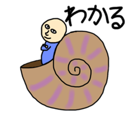 ammonite boy sticker #3544692