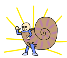 ammonite boy sticker #3544713