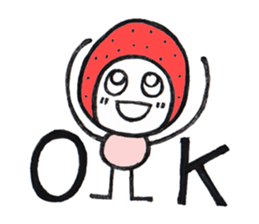 Alien Strawberry sticker #3553269