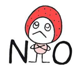 Alien Strawberry sticker #3553270