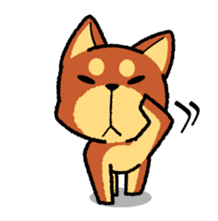 A mischievous little dog! (Shiba Inu) sticker #3738088
