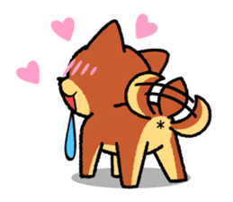 A mischievous little dog! (Shiba Inu) sticker #3738089