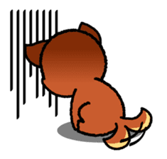A mischievous little dog! (Shiba Inu) sticker #3738095