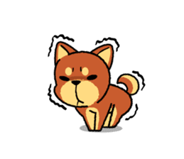 A mischievous little dog! (Shiba Inu) sticker #3738101