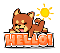 A mischievous little dog! (Shiba Inu) sticker #3738116