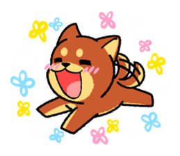 A mischievous little dog! (Shiba Inu) sticker #3738122