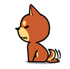 A mischievous little dog! (Shiba Inu) sticker #3738123