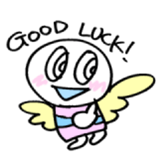 maru-maru angel say hello 11 sticker #3798655