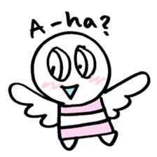 maru-maru angel say hello 11 sticker #3798657