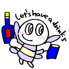 maru-maru angel say hello 11 sticker #3798662