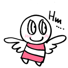 maru-maru angel say hello 11 sticker #3798665