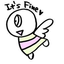 maru-maru angel say hello 11 sticker #3798678