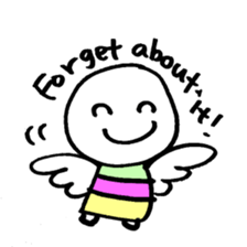 maru-maru angel say hello 11 sticker #3798691