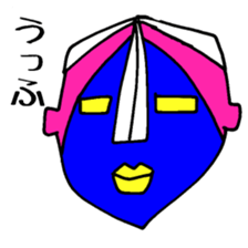 African Mask Parade 800 sticker #4102219