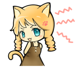 A Girl Named Meow sticker #4127768