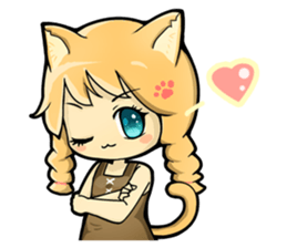 A Girl Named Meow sticker #4127769