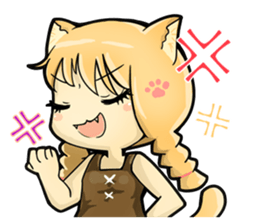 A Girl Named Meow sticker #4127770