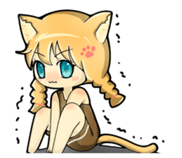 A Girl Named Meow sticker #4127771