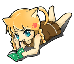 A Girl Named Meow sticker #4127773