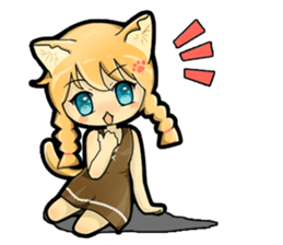 A Girl Named Meow sticker #4127776