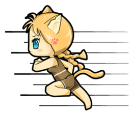 A Girl Named Meow sticker #4127777