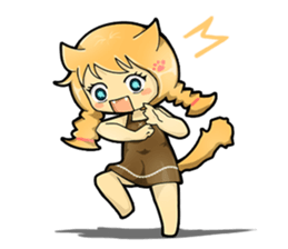 A Girl Named Meow sticker #4127779