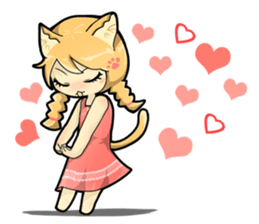 A Girl Named Meow sticker #4127780