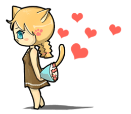 A Girl Named Meow sticker #4127782