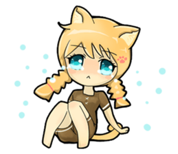 A Girl Named Meow sticker #4127785